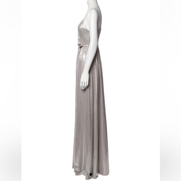 Retrofete XS Silver Pleated Gown - Picture 3 of 5